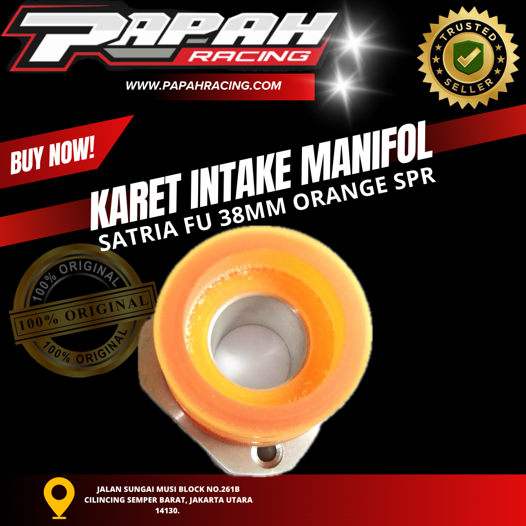 KARET INTAKE MANIPOL SATRIA FU SPR 38MM ORANGE